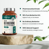 VitaBright berberine HCL capsules 500mg 90 count (British brand)