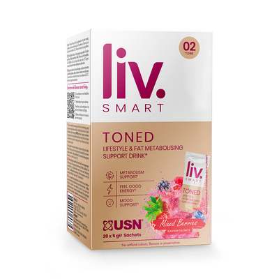 USN LivSmart Toned Fat Metabolism Support Mixed Berries 20 × 5 جرام أكياس