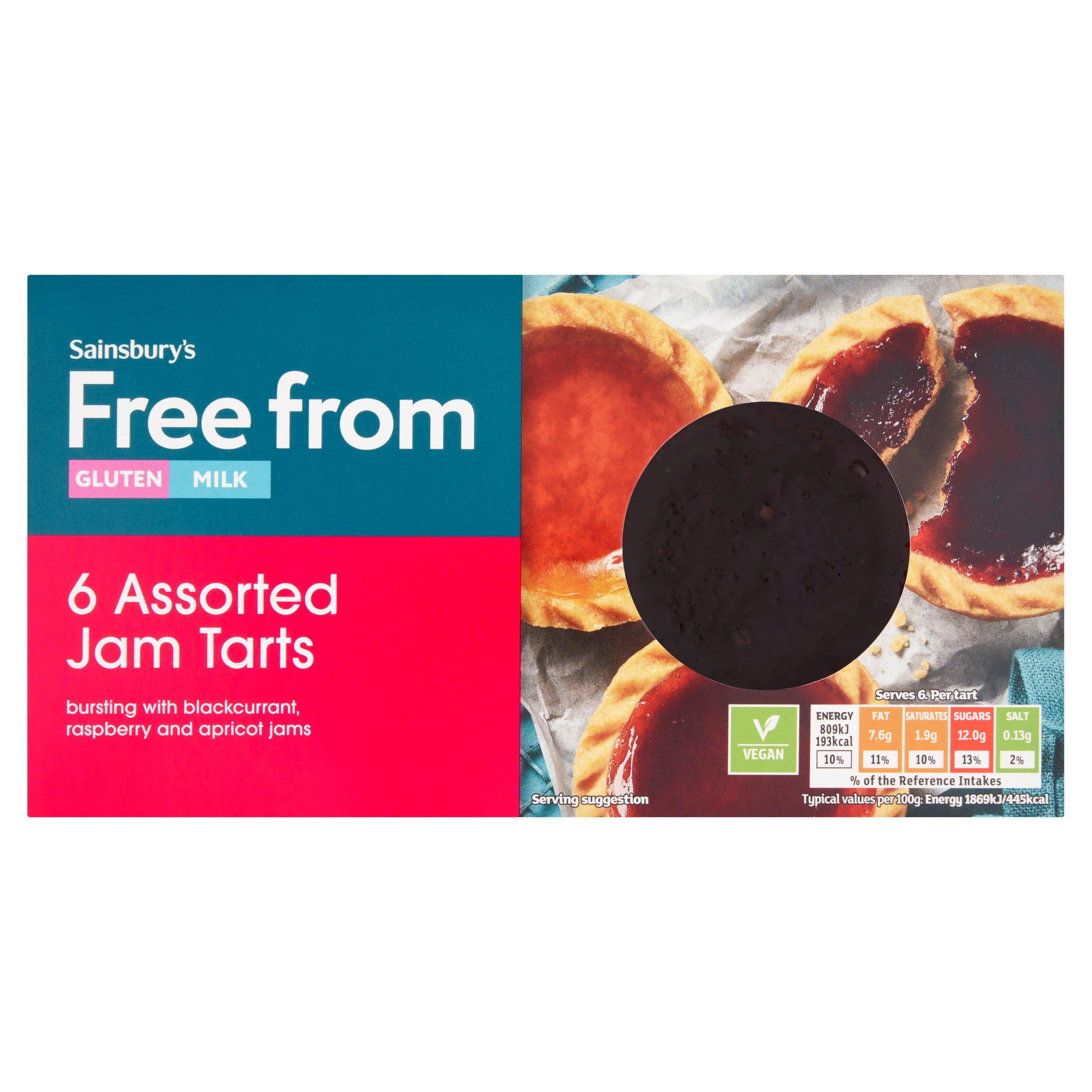 Sainsbury's Free From Assorted Jam Tarts x6 GOODS Sainsburys   