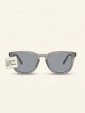 Prada PR 02ZS transparent square acetate sunglasses 50mm, imported from the UK