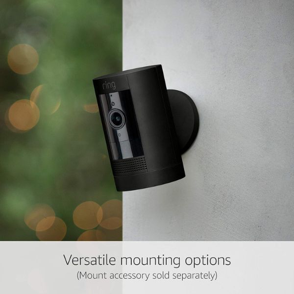 Ring outdoor security camera Stick Up Cam Black - British product