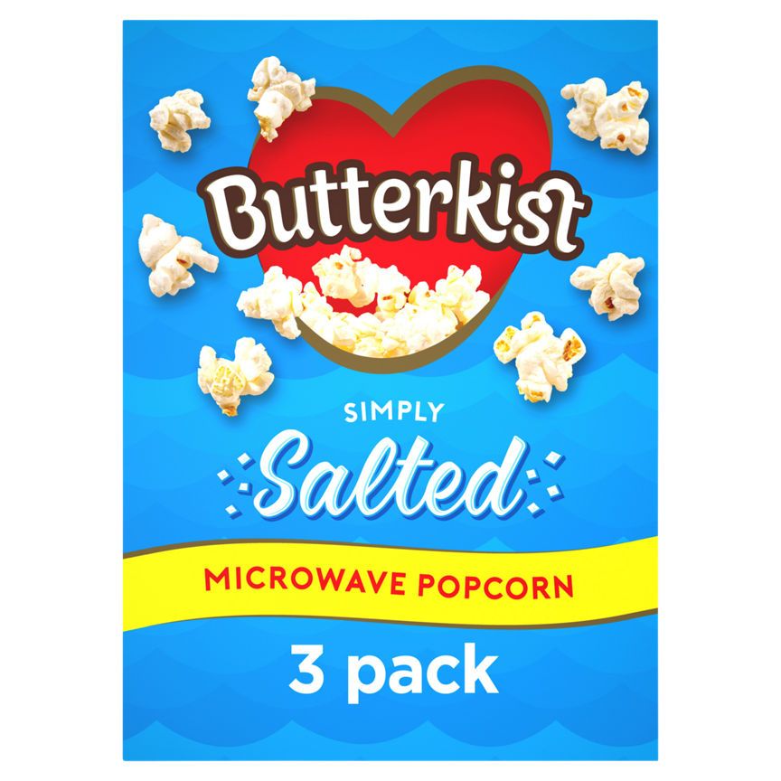 Butterkist Salted Microwave Popcorn 3 Pack