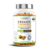 VitaBright organic turmeric capsules 1440mg, imported from the UK