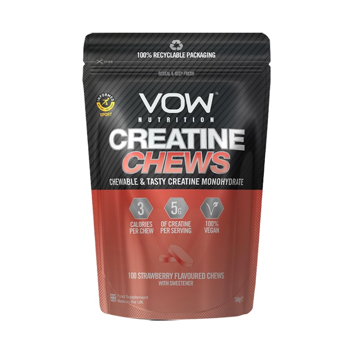 Vow Nutrition Creatine Chews Apple, Mango & Lime 100 Chews Creatine Monohydrate Supplements Holland&Barrett   