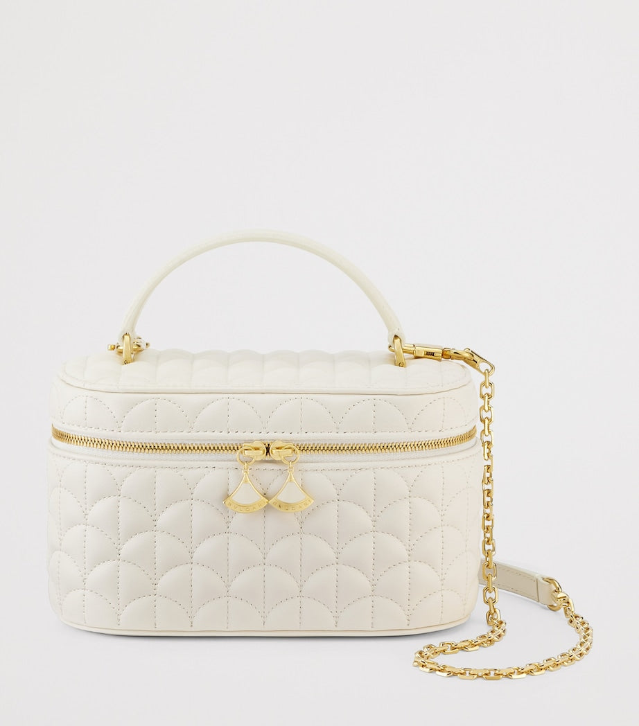 Bvlgari vanity case bag in Perla White calf leather, UK version