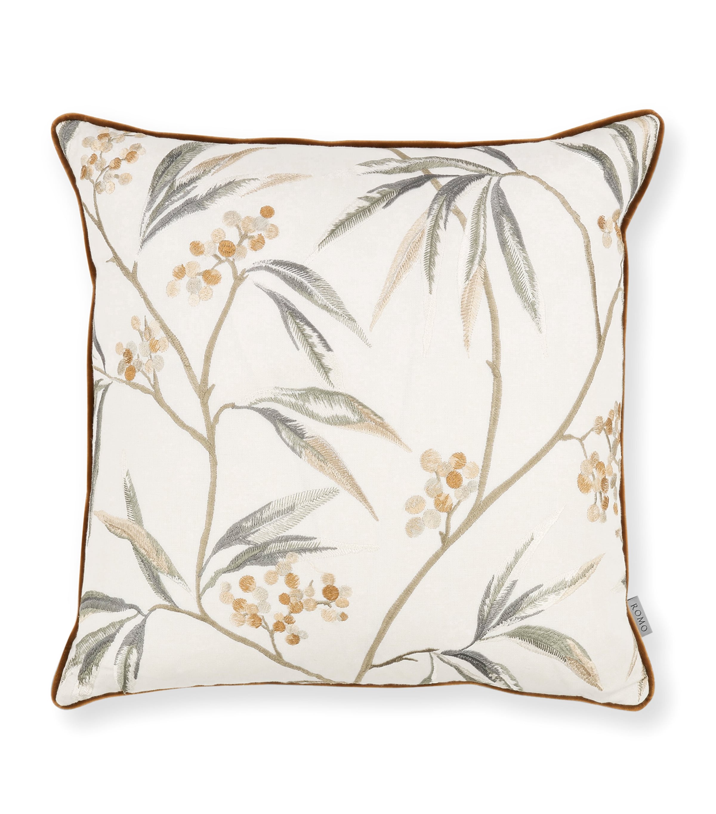 Romo cushion with duck feather filling, 55cm x 55cm, imported from the UK