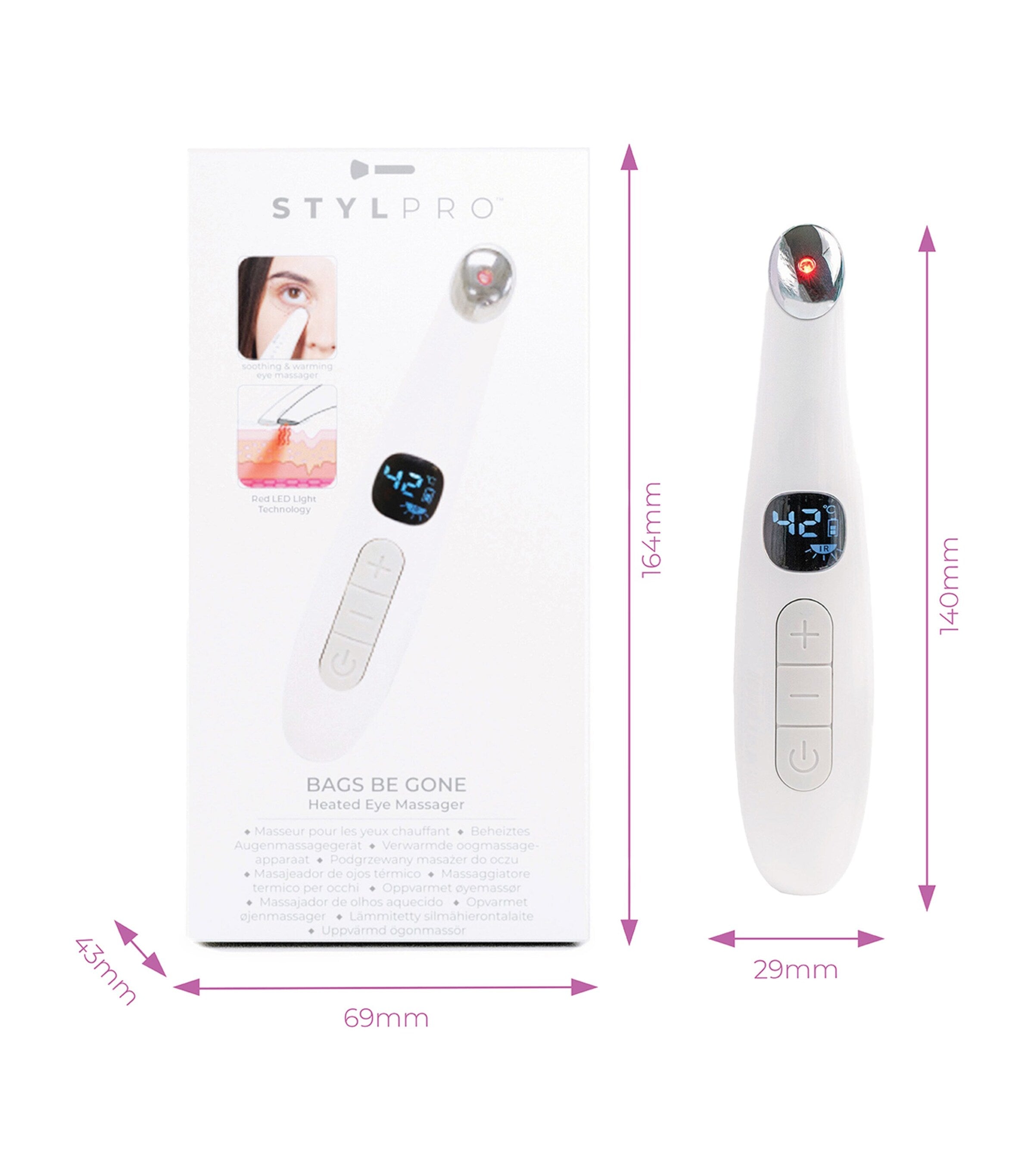 STYLPRO Bags Be Gone Heated Eye Massager (British brand)