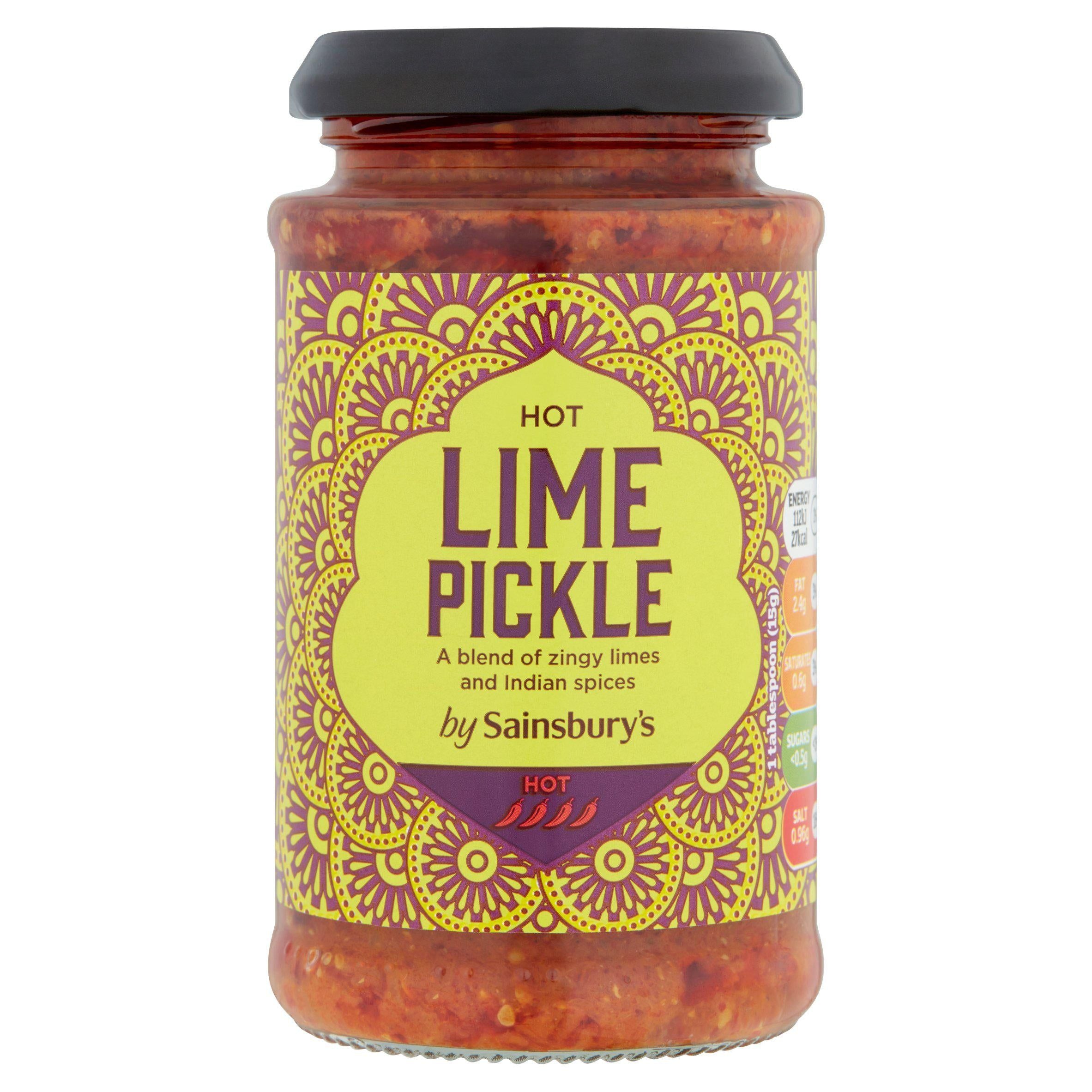 Sainsbury's Hot Lime Pickle 200g Indian Sainsburys   