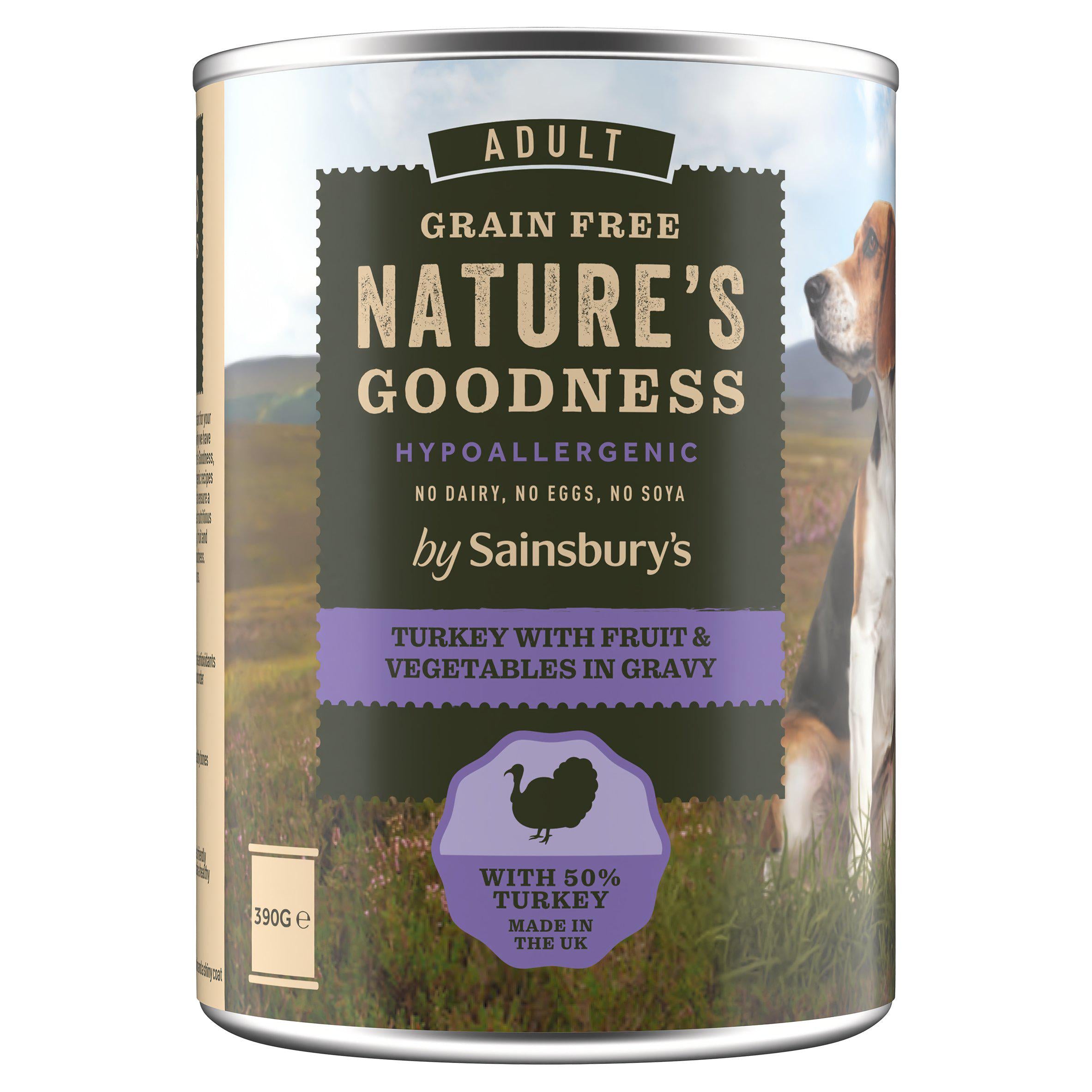 Sainsbury's Adult Nature's Goodness Turkey with Fruit & Vegetables in Gravy 390g GOODS Sainsburys   