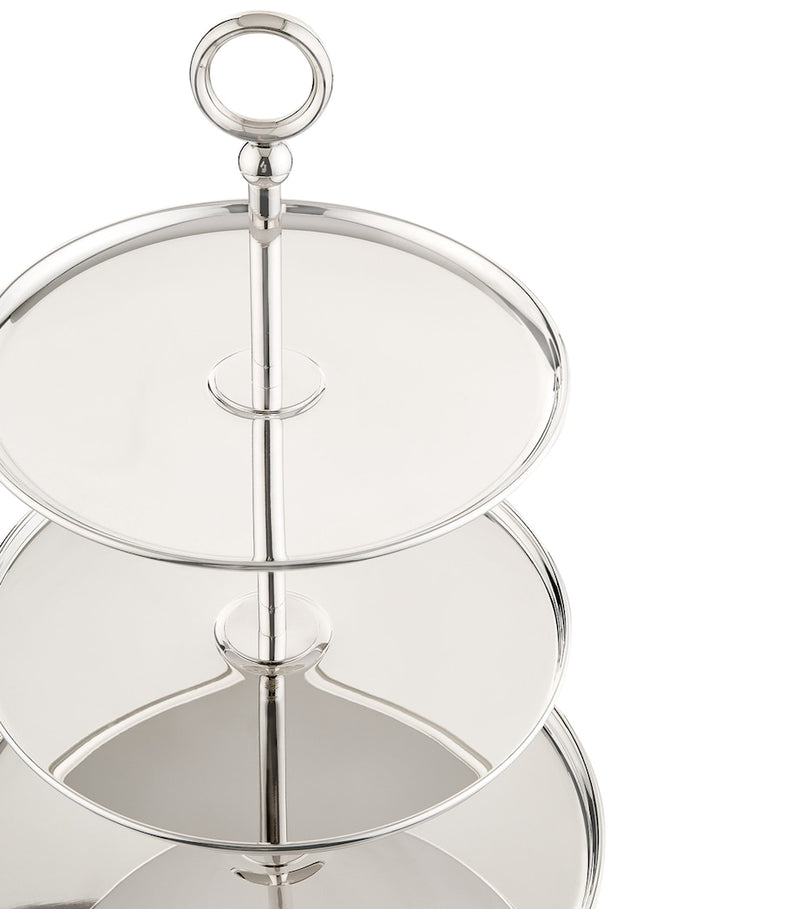 Greggio Silver-Plated Georgian 3-Tier Cake Stand