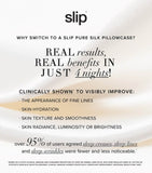 Slip mulberry silk queen pillowcase for hair and skin care (British brand)