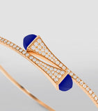 MARLI Cleo rose gold bracelet diamonds lapis lazuli imported from the UK
