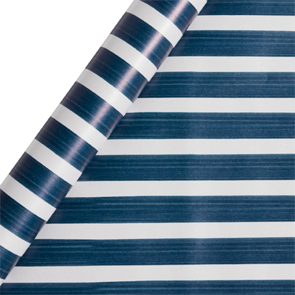 Sainsbury's Blue Stripe Birthday Gift Wrap Wrapping Paper 2m