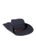 Miu Miu Drill Cowboy Hut mit besticktem Logo, UK Version