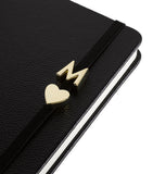 Moleskine gold-plated star notebook charm, imported from the UK