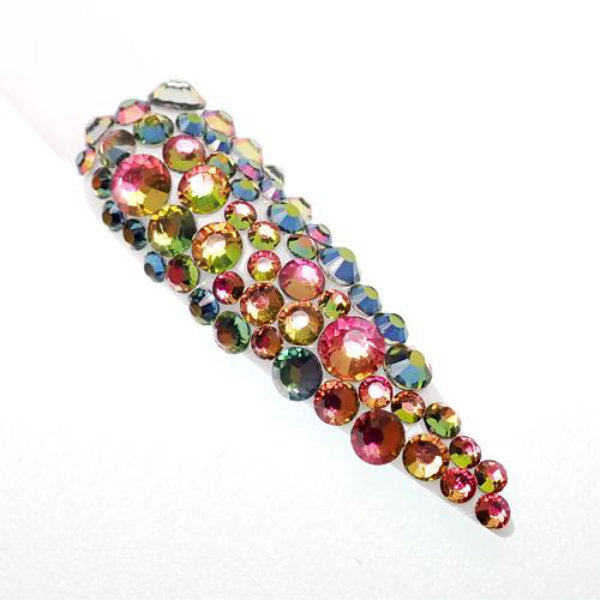 Claw Culture Cristallo Nail Art Stones Bright Blue 2-5mm Assorted