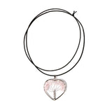 Myga rose quartz tree of life pendant, UK version