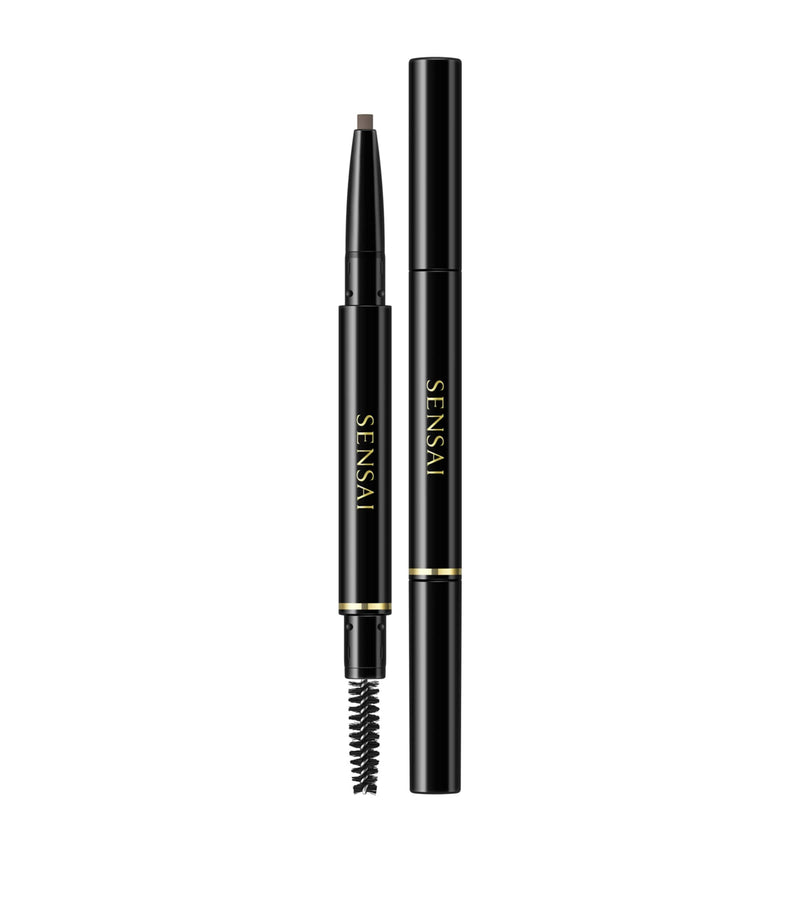 Sensai eyebrow pencil with attached brush for easy brow filling (British brand)
