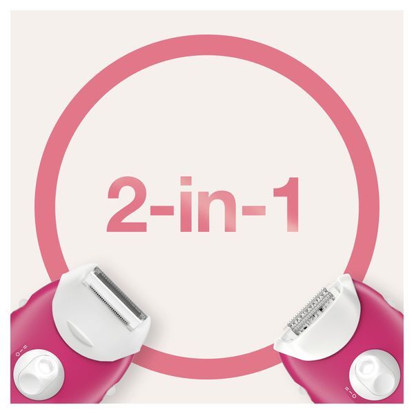 Braun Silk-Epil 3 3-410 Raspberry Corded Epilator GOODS Superdrug   