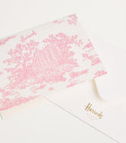 Harrods toile print notecards set of 5, UK version