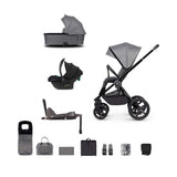 Venicci Upline 3in1 Travel System Plus Base Slate Grey GOODS Boots   