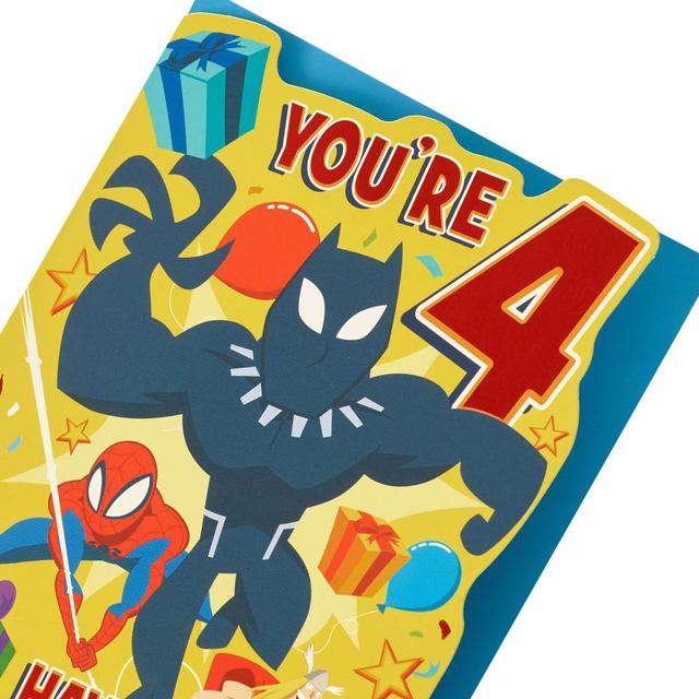 Avengers 4th Birthday Card Miscellaneous M&S   