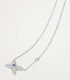 Chaumet white gold diamond sapphire necklace (British brand)