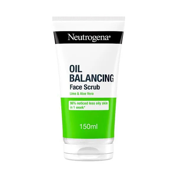 Neutrogena Oil Balancing Daily Exfoliator Lime Aloe Vera 150ml, imported from the UK