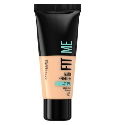 Maybelline Fit Me Matte & Poreless Liquid Foundation 30ml Make Up & Beauty Accessories Boots Natural Ivory  