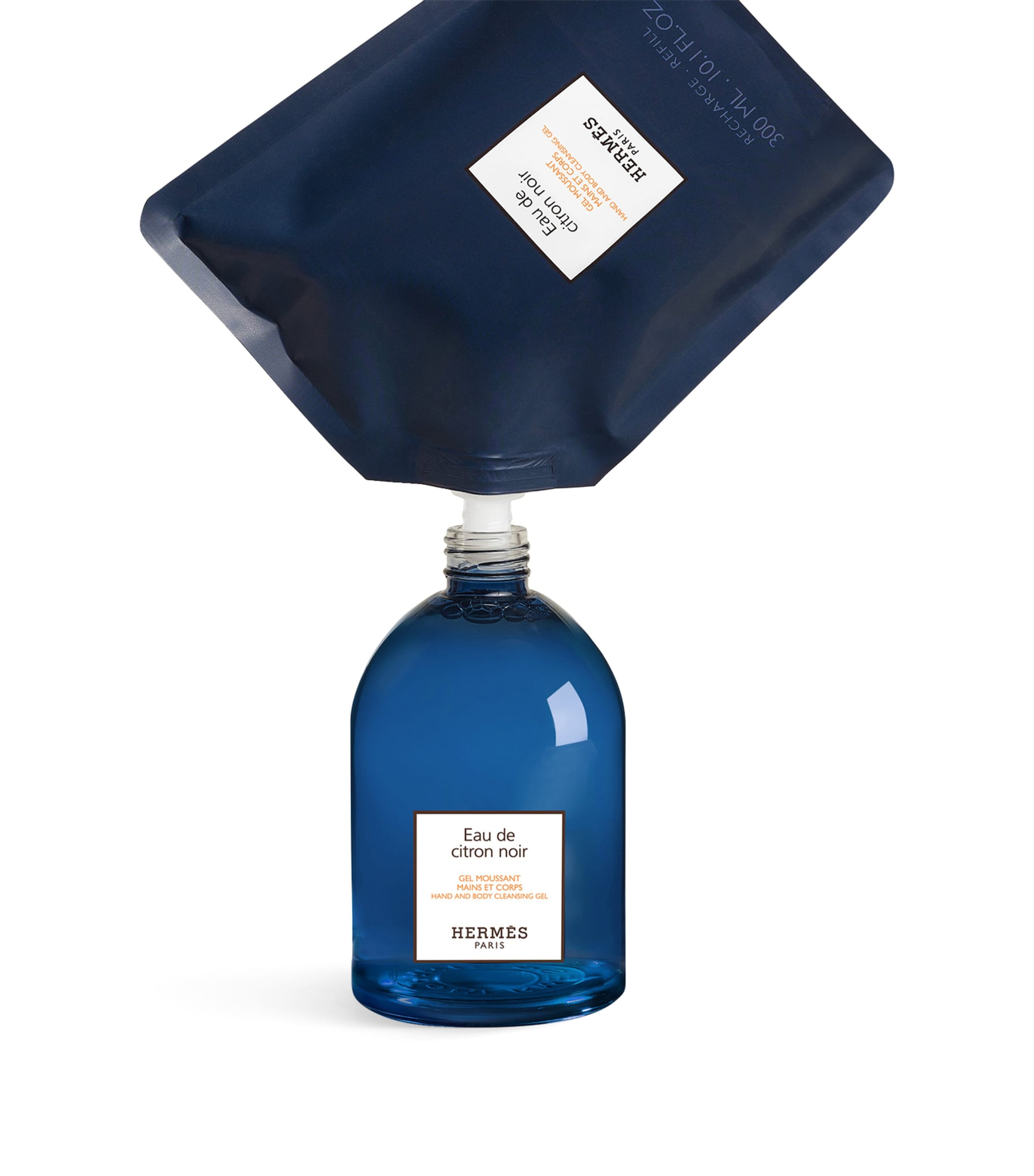 Hermès Eau de Citron Noir 300ml cleansing gel (British brand)