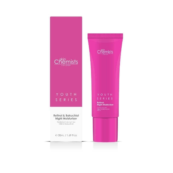 skinChemists Retinol and Bakuchiol Night Moisturiser 50ml (British brand)