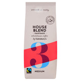 Sainsbury's Fairtrade House Blend Original Coffee Beans, Strength 3 227g All coffee Sainsburys   