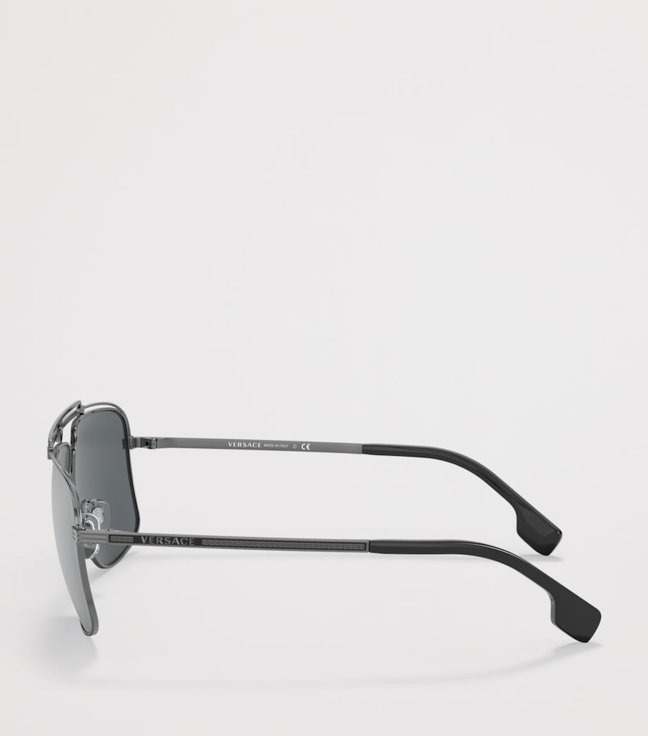 Versace metal aviator sunglasses with Medusa head, imported from the UK