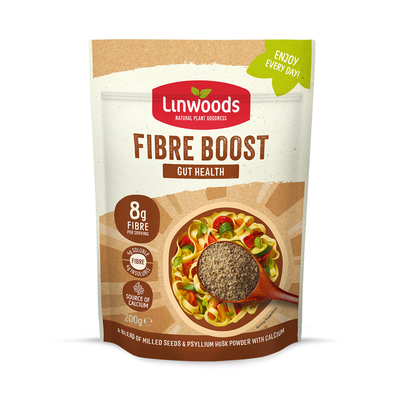 Linwoods Fibre Boost 200g, milled seeds and fibre blend (British brand)