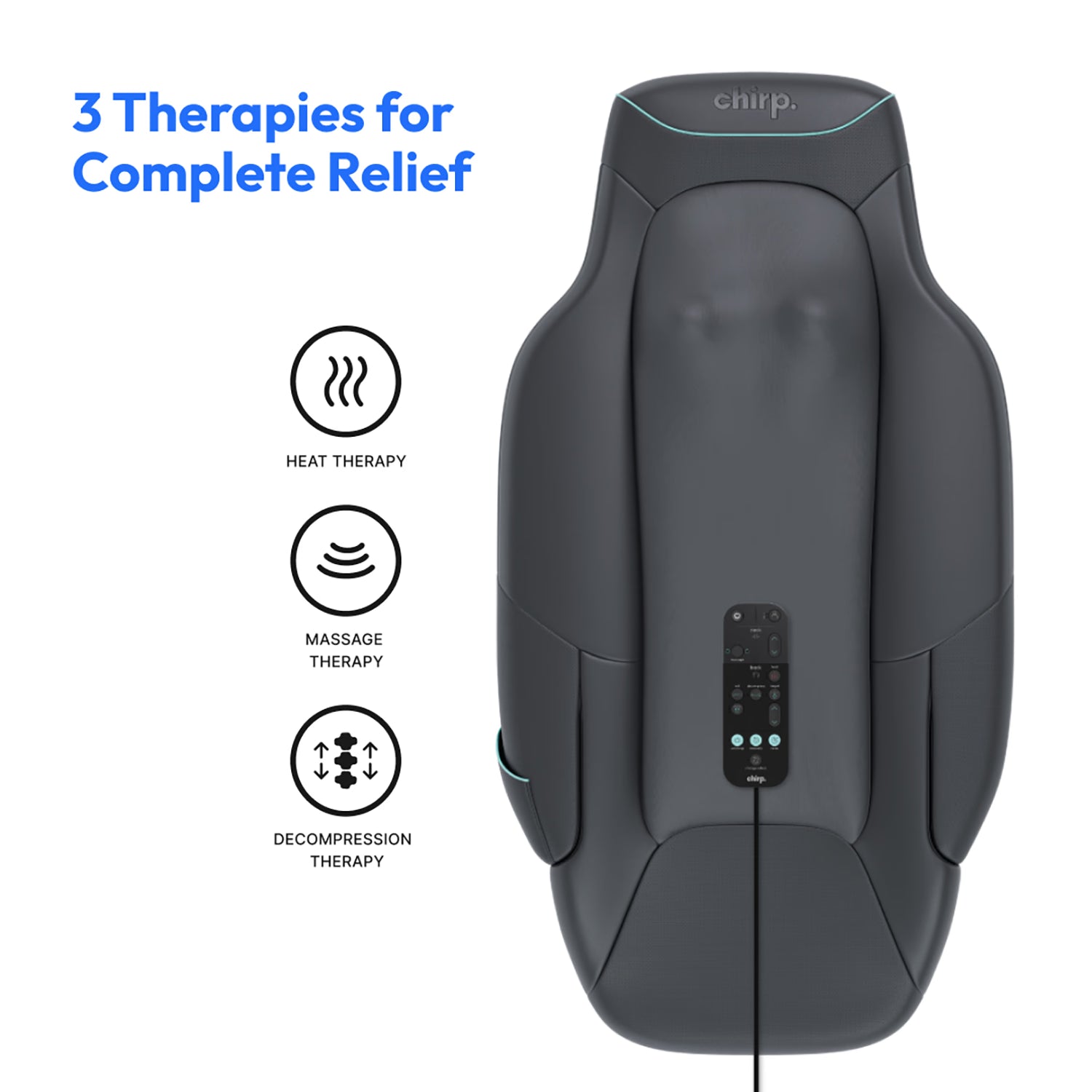 Chirp Contour massage table with heat and rollers - British product