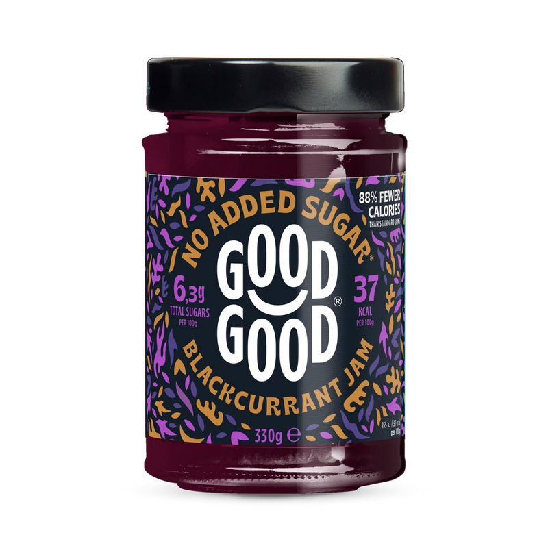 Good Good blackcurrant jam 330g, UK version