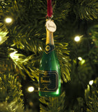Harrods champagne bottle tree decoration 9cm, UK version