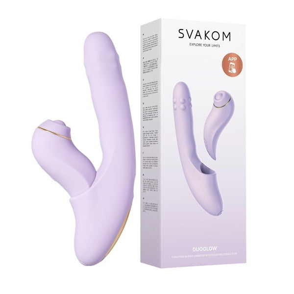 Svakom Duoglow 2in1 rabbit and clitoral vibrator (British brand)