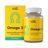 Vitl Omega 3 high-strength DHA EPA supplements 60 capsules, UK version