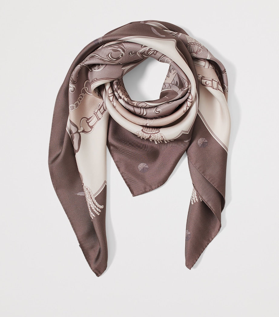 Aspinal of London silk scarf 90x90cm, UK version