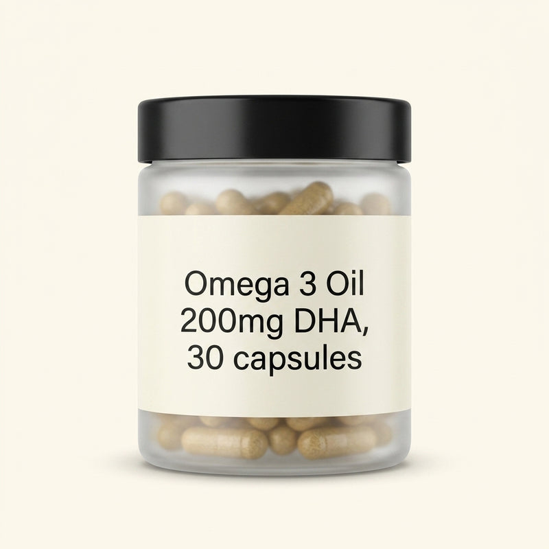 Holland & Barrett Vegan Omega 3 Algal Oil capsules (British brand)