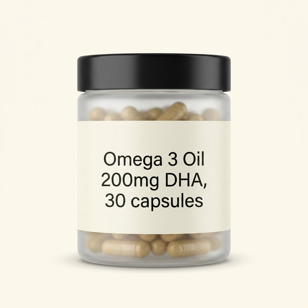 Holland & Barrett Vegan Omega 3 Algal Oil capsules (British brand)