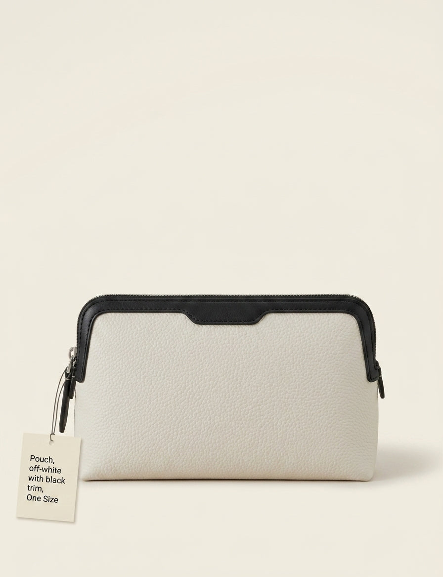 Mulberry small cosmetic leather pouch with zip top - British product