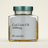 Holland & Barrett cod liver oil capsules 60 count, UK version