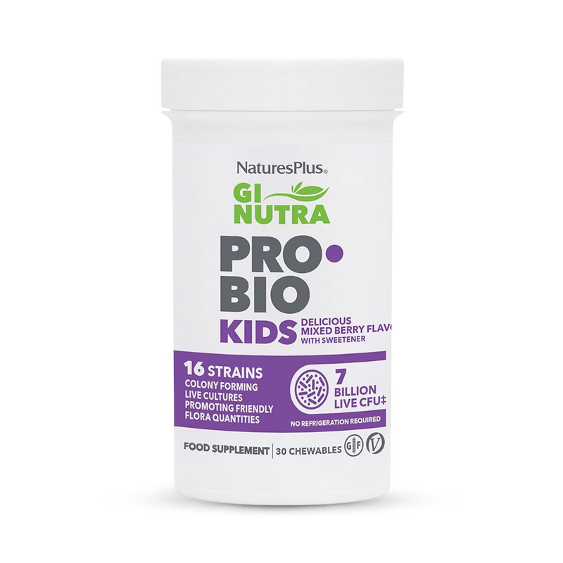 NaturesPlus Pro Bio Kids probiotic chewable 30 count (British brand)