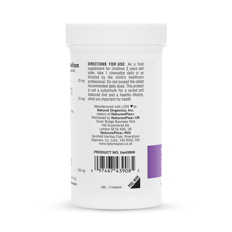 NaturesPlus Pro Bio Kids probiotic chewable 30 count (British brand)