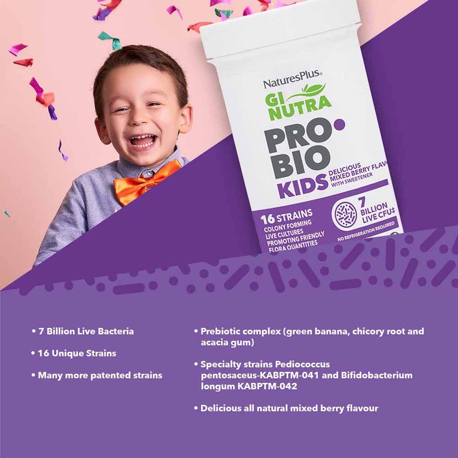 NaturesPlus Pro Bio Kids probiotic chewable 30 count (British brand)