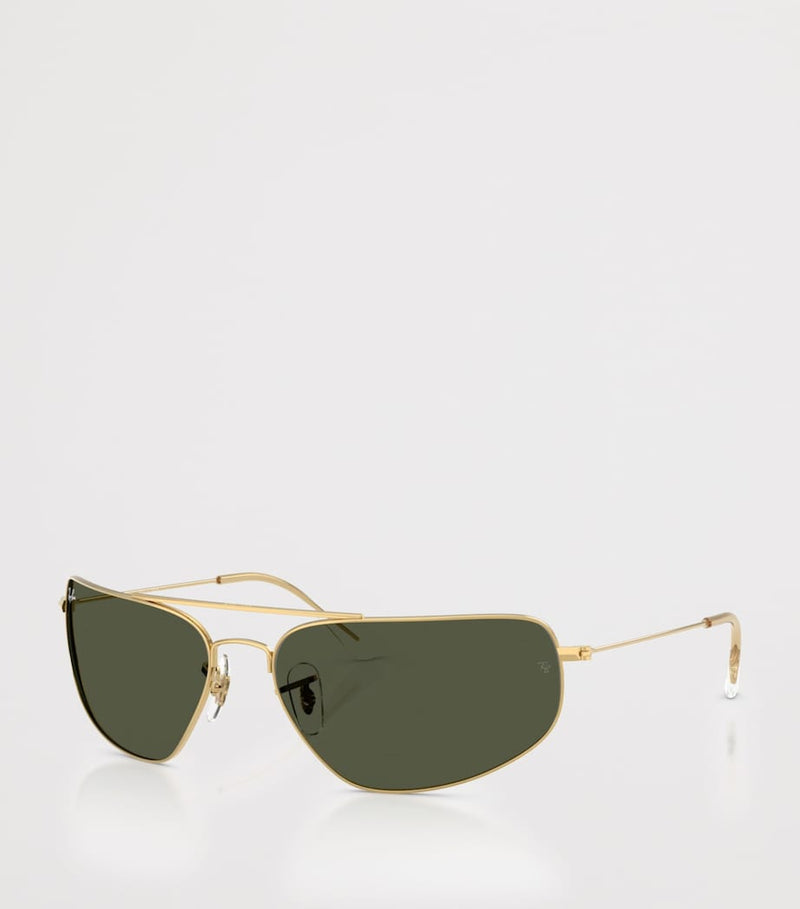 Ray-Ban rectangle aviator sunglasses with metal frame - British product