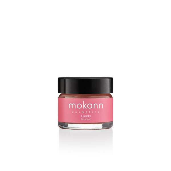 Mokann Lip Balm Raspberry 15ml, imported from the UK