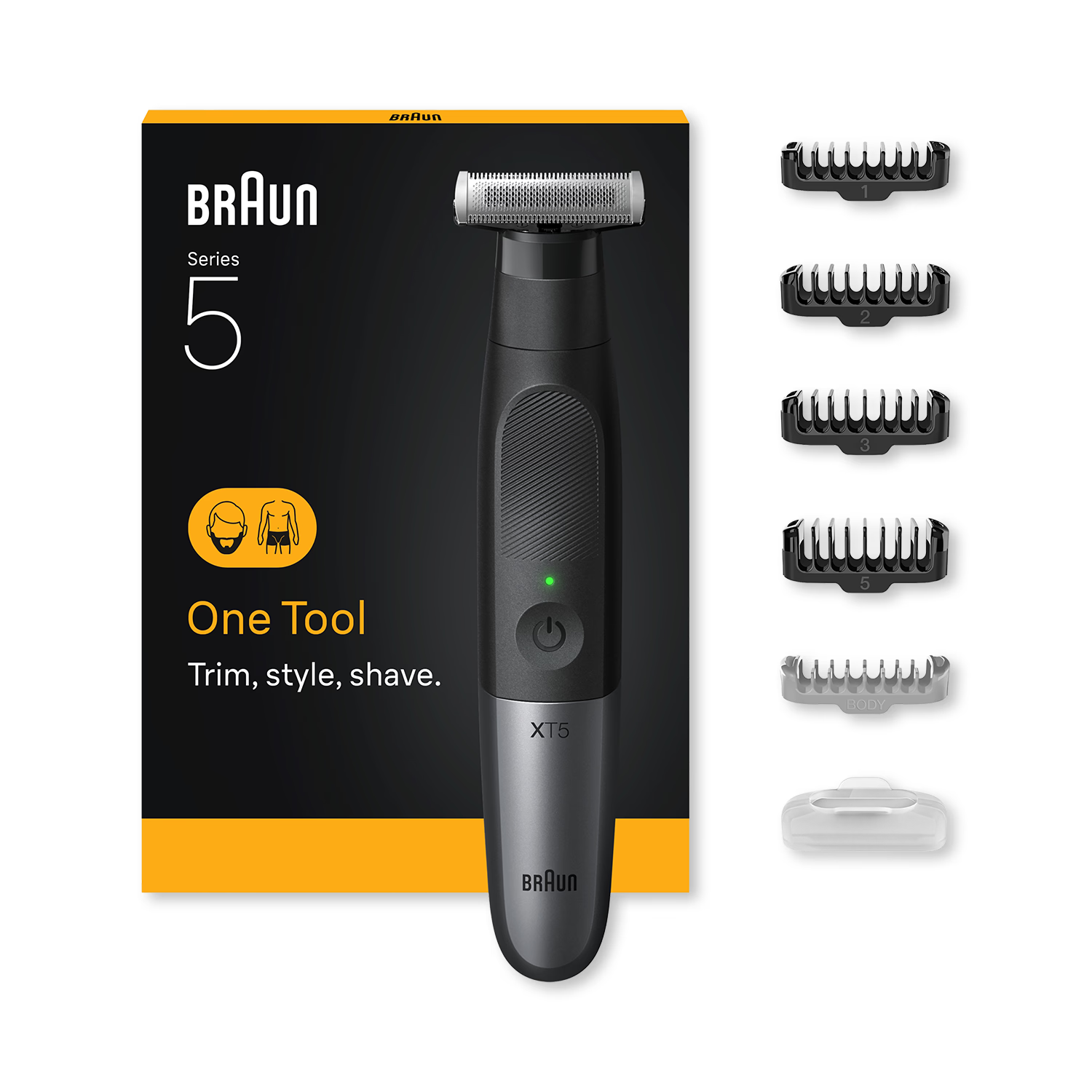 Braun XT5100 beard trimmer body shaver, imported from the UK